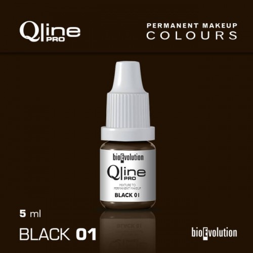 Pigment BIOEVOLUTION QLinePRO BLACK 01 - 5 ml