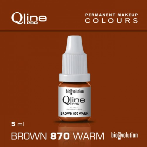 Pigment Brown BIOEVOLUTION QlinePRO 870Warm - 5 ml