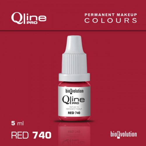 Pigment BIOEVOLUTION QLinePRO RED 740 - 5 ml